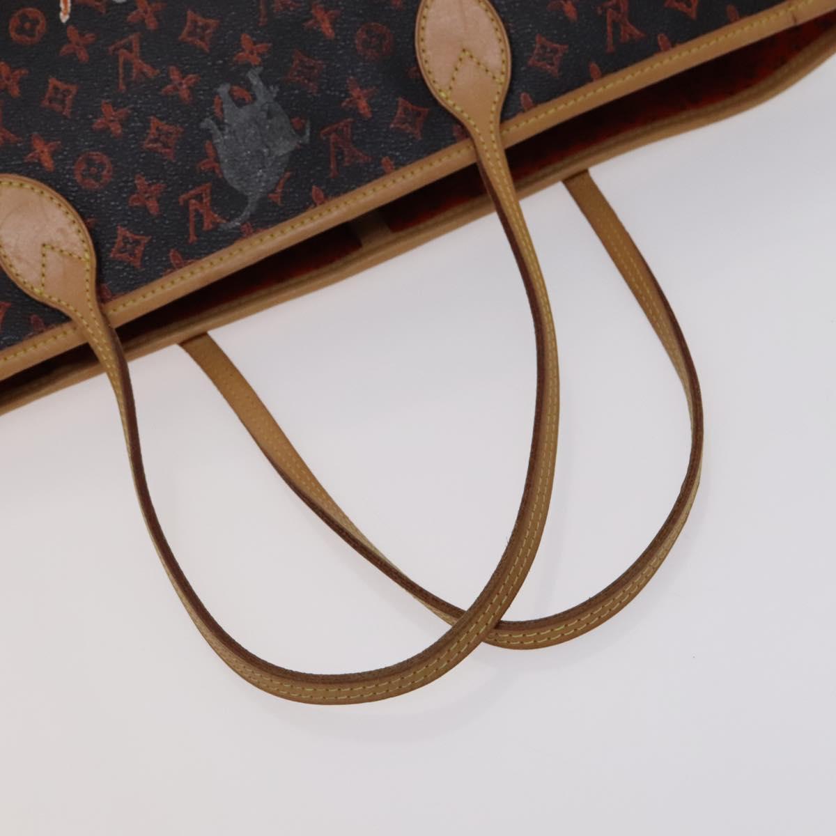 Louis Vuitton Neverfull Mm Black Canvas Tote Bag (Pre-Owned)
