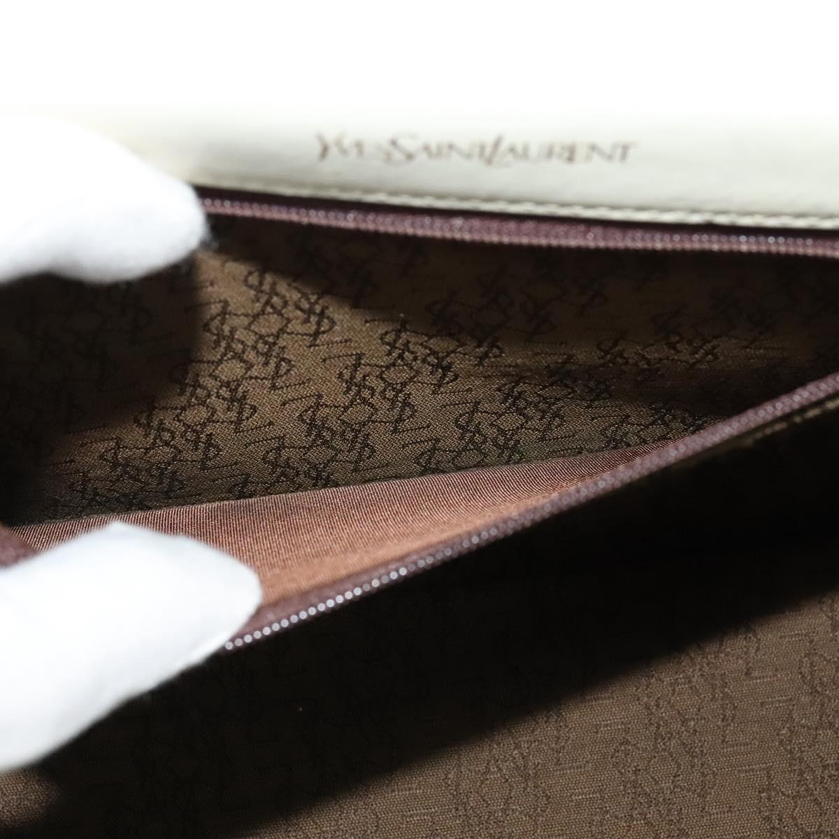 Yves Saint Laurent White Leather Handbag (Pre-Owned)