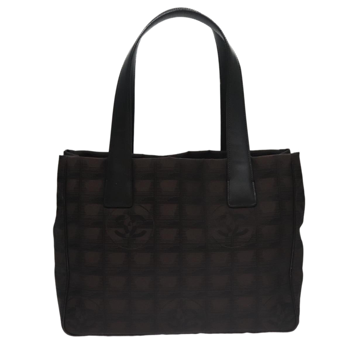 Chanel Travel Line Brown Synthetic Tote Bag (Pre-Owned)