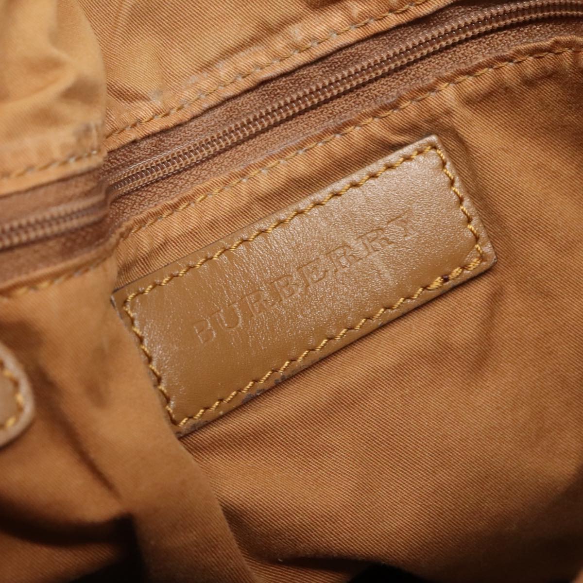 Burberry Nova Check Beige Canvas Tote Bag (Pre-Owned)