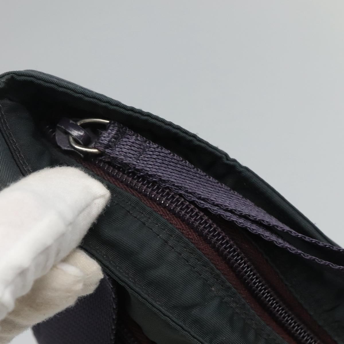 Prada Tessuto Green Synthetic Clutch Bag (Pre-Owned)