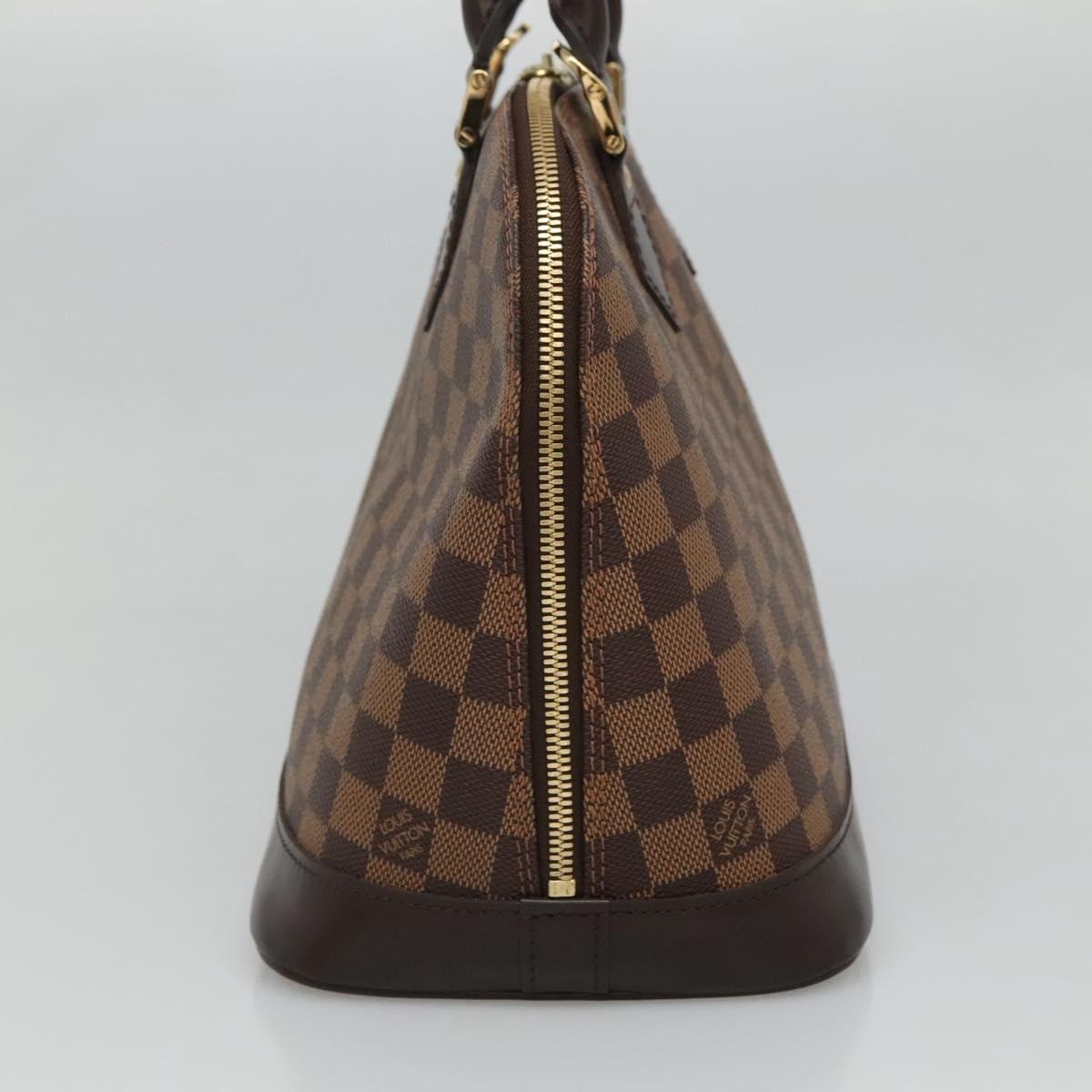 Louis Vuitton Alma Brown Canvas Handbag (Pre-Owned)