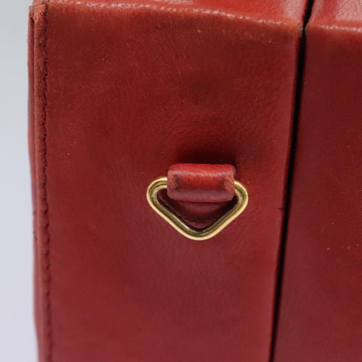Chanel Cc Red Leather Handbag (Pre-Owned)