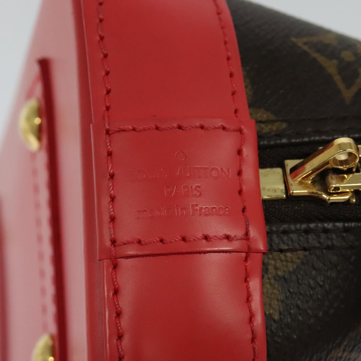 Louis Vuitton Alma Bb Red Canvas Handbag (Pre-Owned)