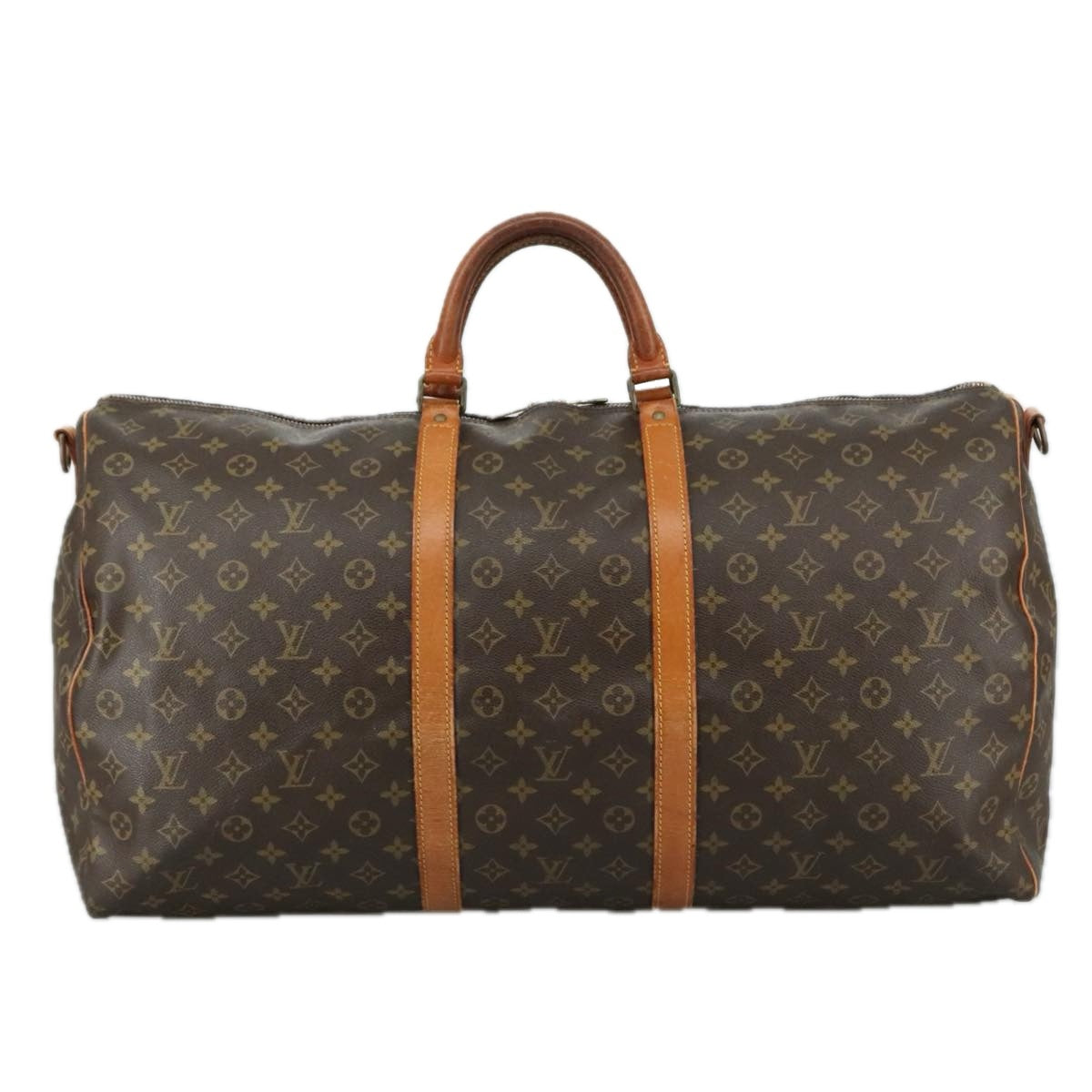 Louis Vuitton Keepall 60 Brown Canvas Travel Bag (Pre-Owned)