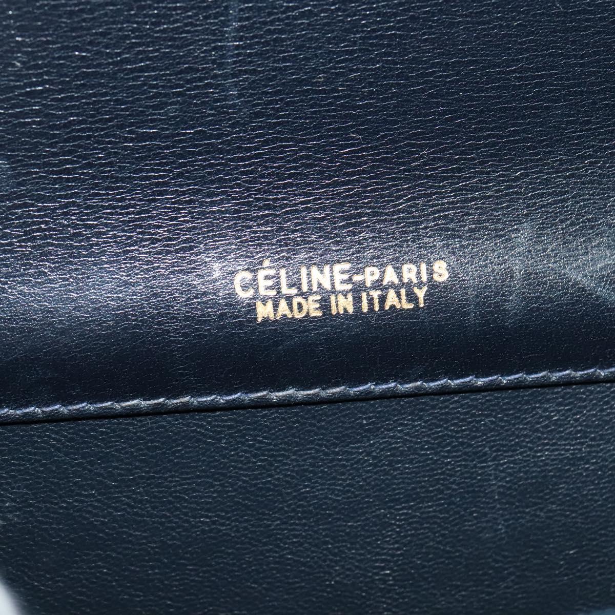 Céline Horse Carriage Navy Canvas Shoulder Bag (Pre-Owned)
