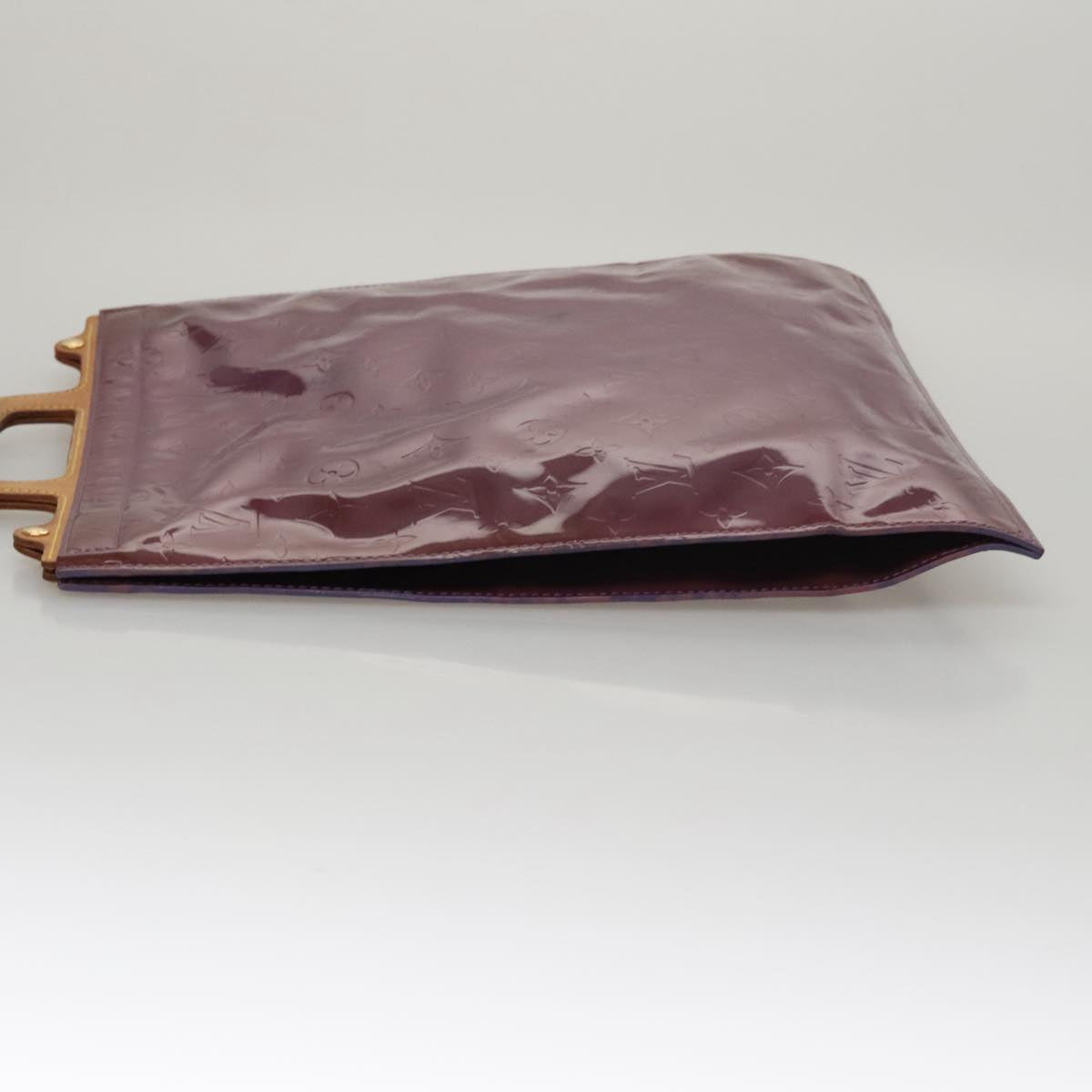 Louis Vuitton Stanton Purple Patent Leather Tote Bag (Pre-Owned)