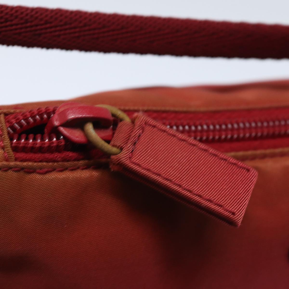 Prada Tessuto Red Synthetic Clutch Bag (Pre-Owned)