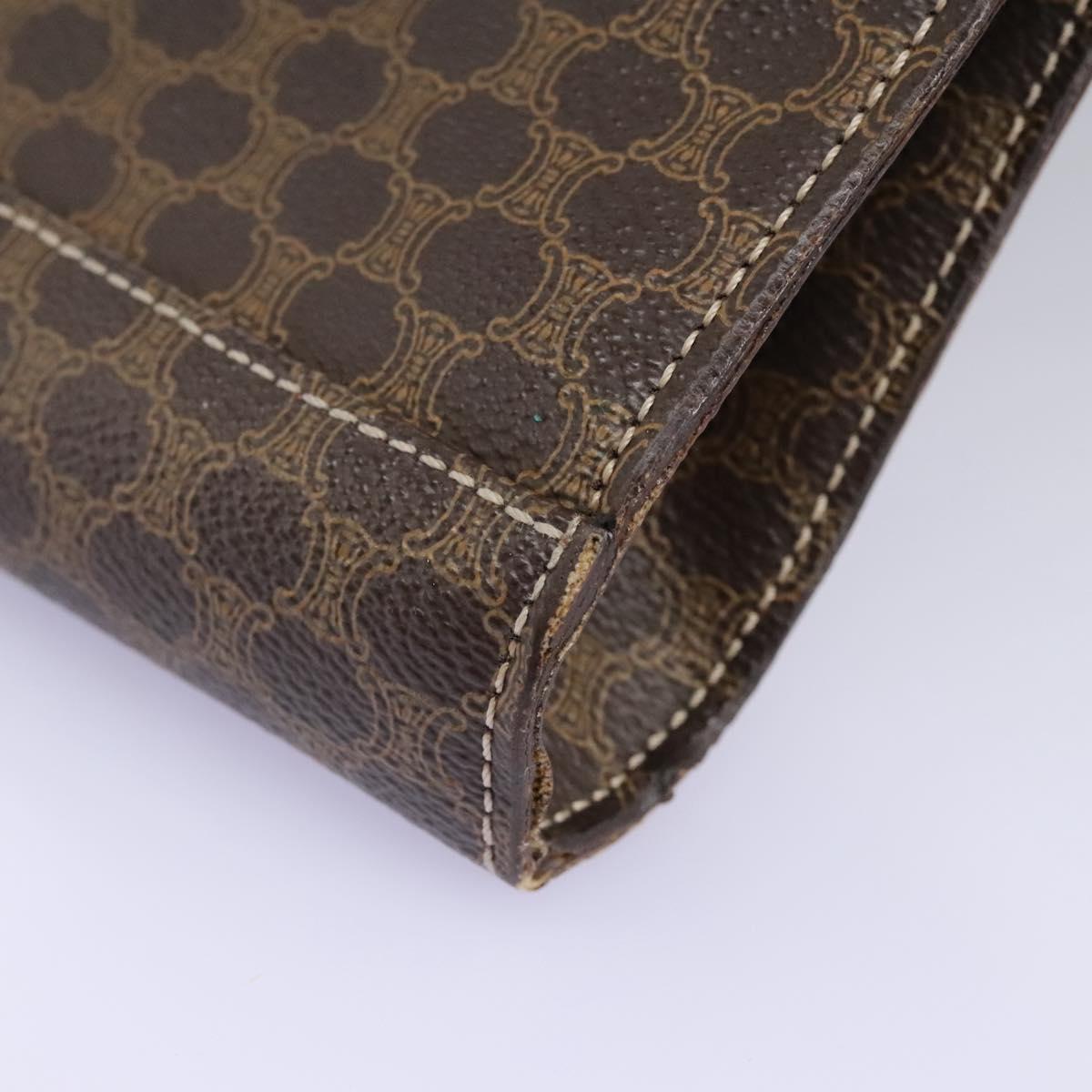 Céline Macadam Brown Canvas Shoulder Bag (Pre-Owned)