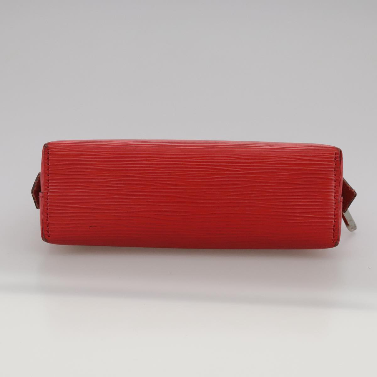 Louis Vuitton Cosmetic Pouch Red Leather Clutch Bag (Pre-Owned)