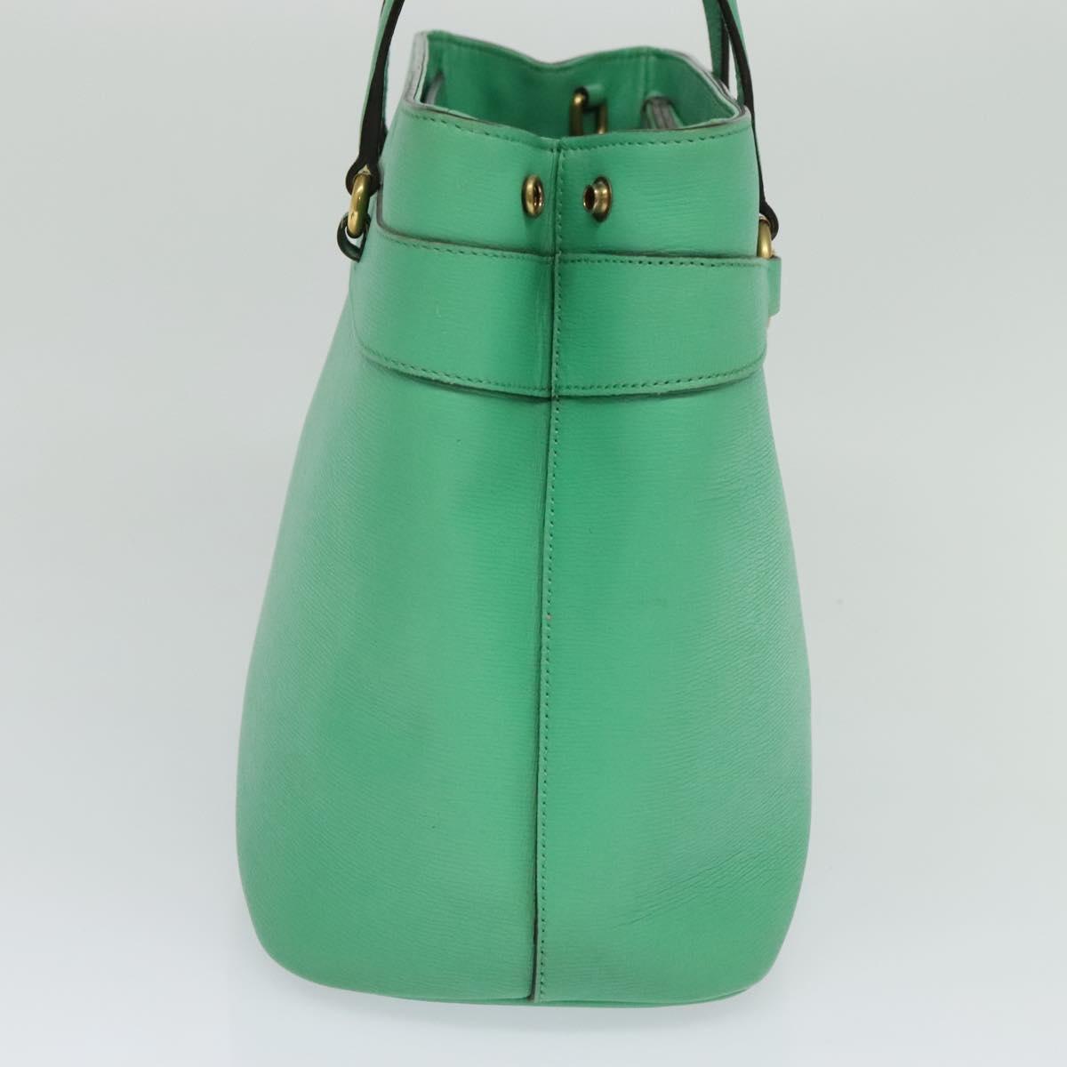 Gucci Britt Green Leather Handbag (Pre-Owned)