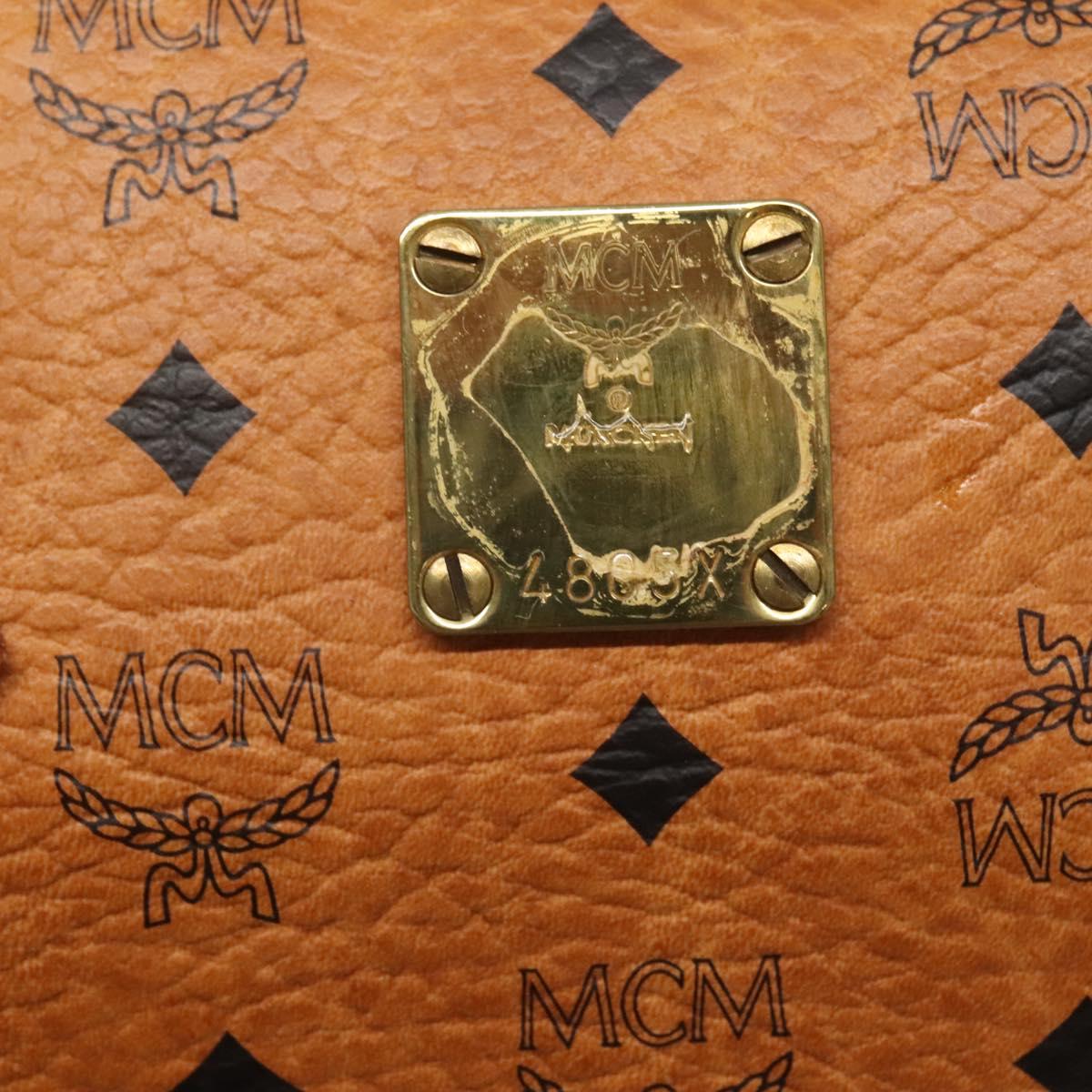 MCM Visetos Brown Canvas Travel Bag (Pre-Owned)