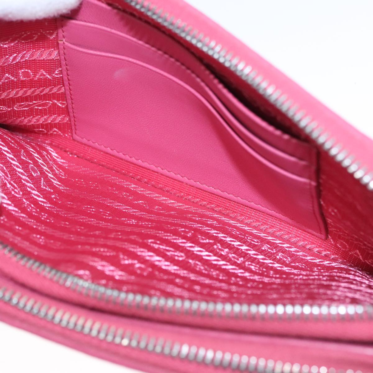 Prada Nappa Gauffré Pink Leather Shoulder Bag (Pre-Owned)