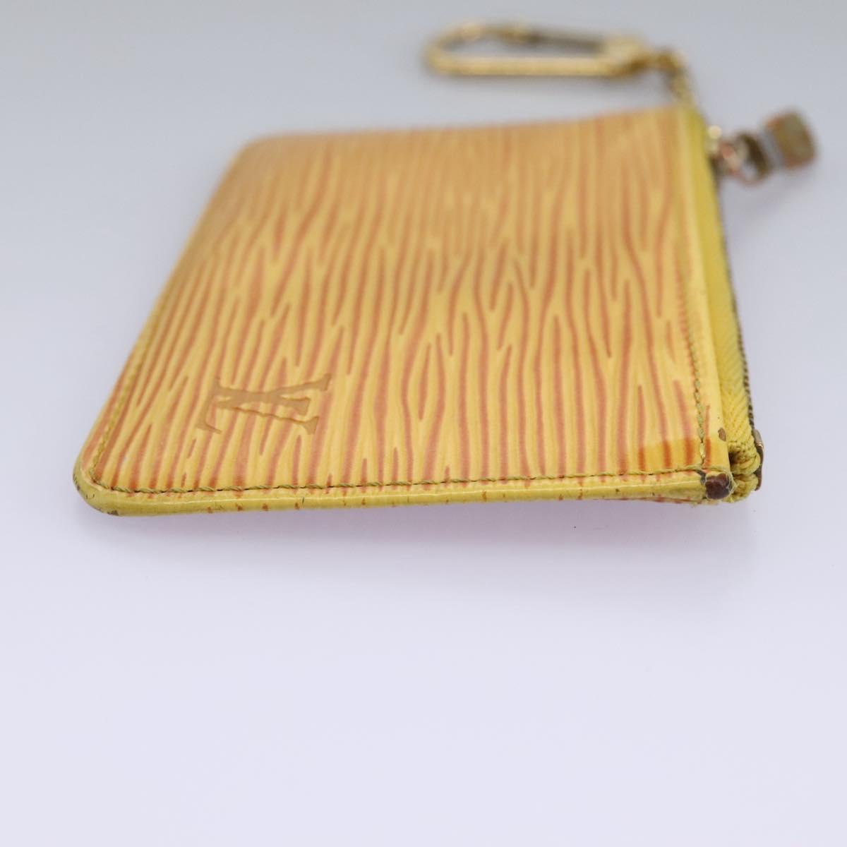 Louis Vuitton Pochette Clés Yellow Leather Wallet (Pre-Owned)