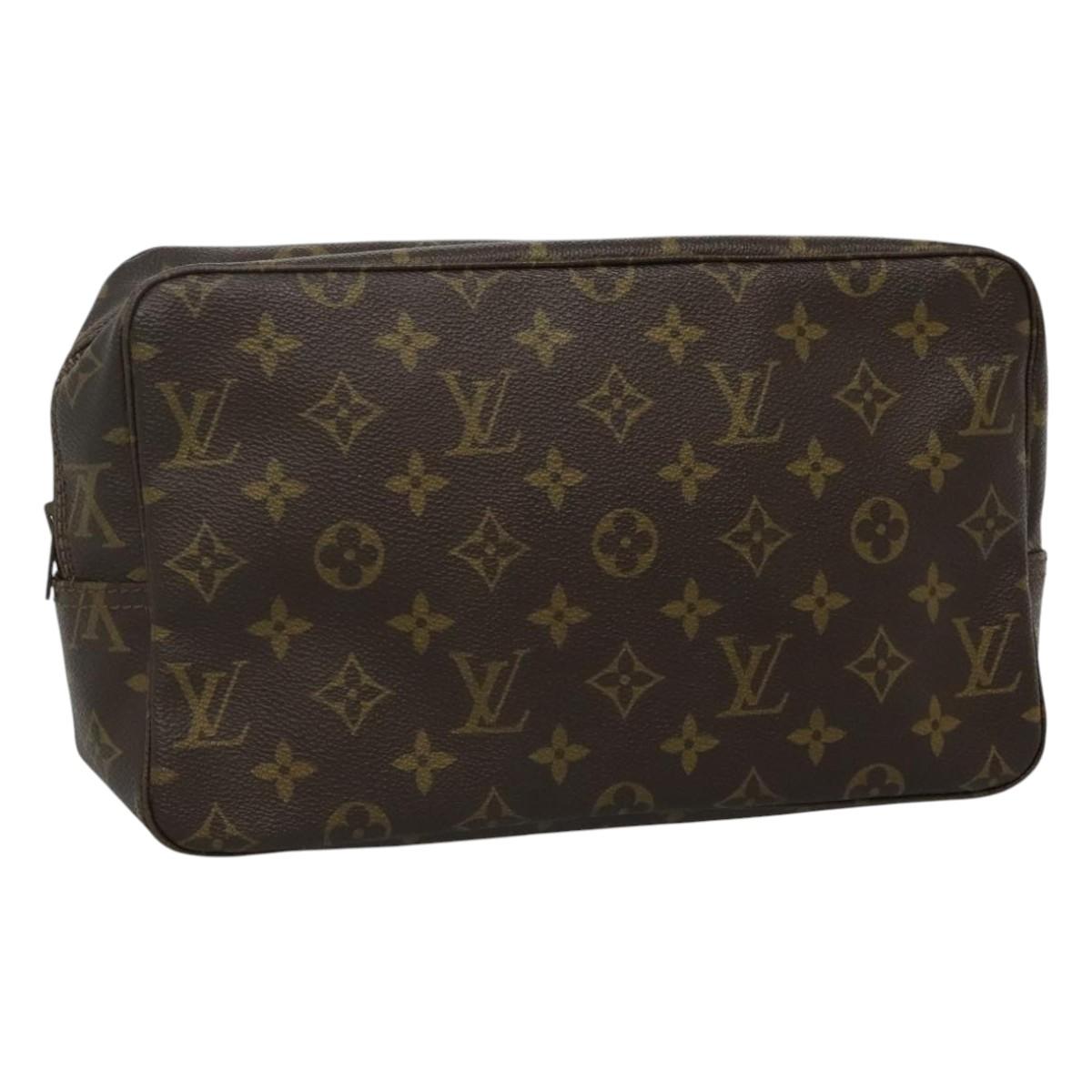 Louis Vuitton Trousse Toilette 28 Brown Canvas Clutch Bag (Pre-Owned)