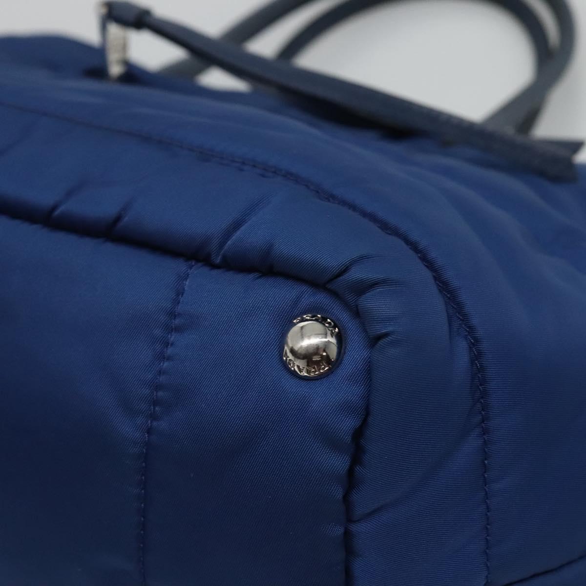 Prada Tessuto Blue Synthetic Handbag (Pre-Owned)