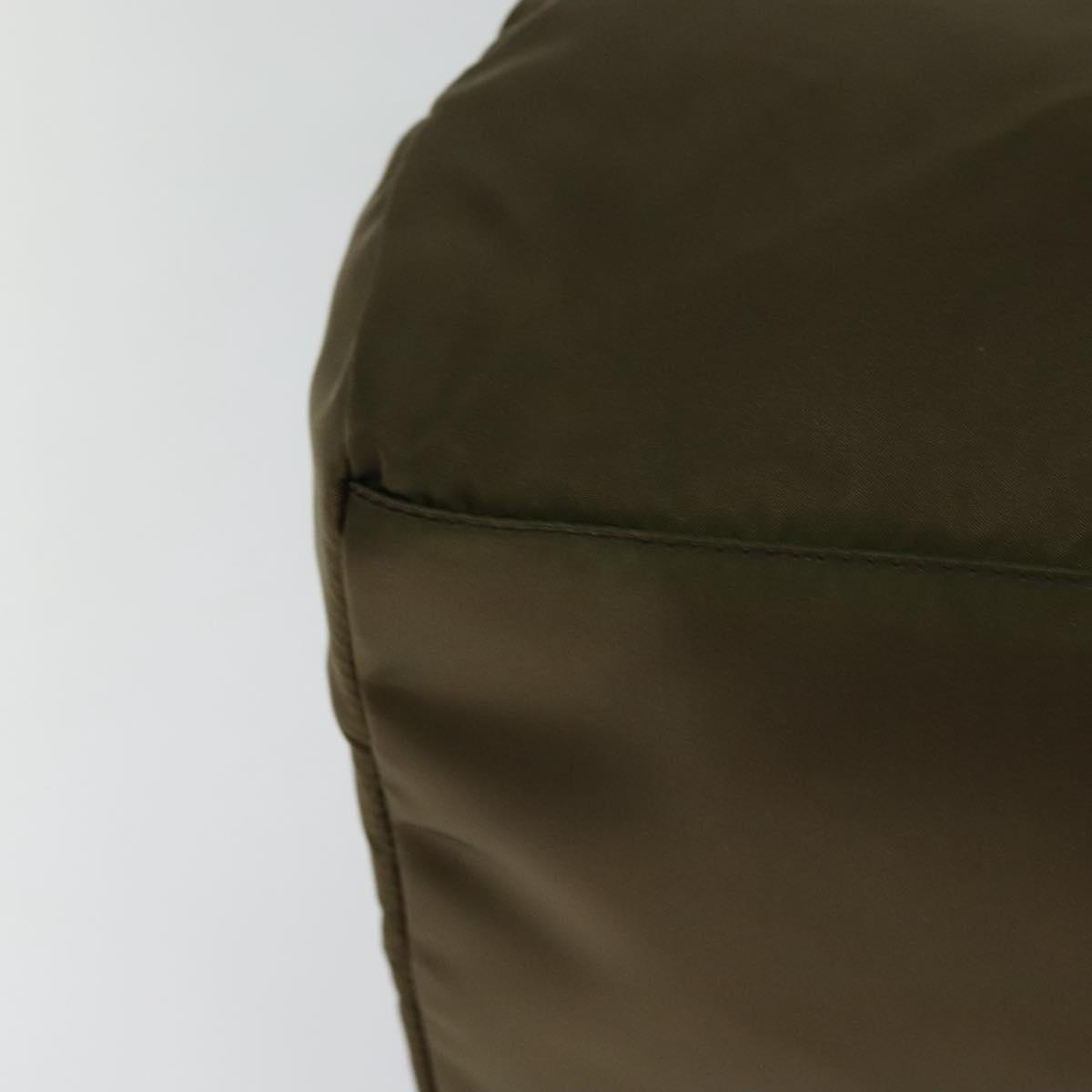 Prada Tessuto Khaki Synthetic Travel Bag (Pre-Owned)