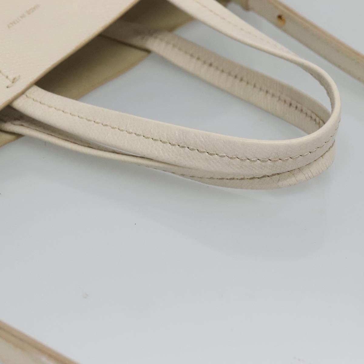 Céline Cabas Vertical Beige Leather Shoulder Bag (Pre-Owned)
