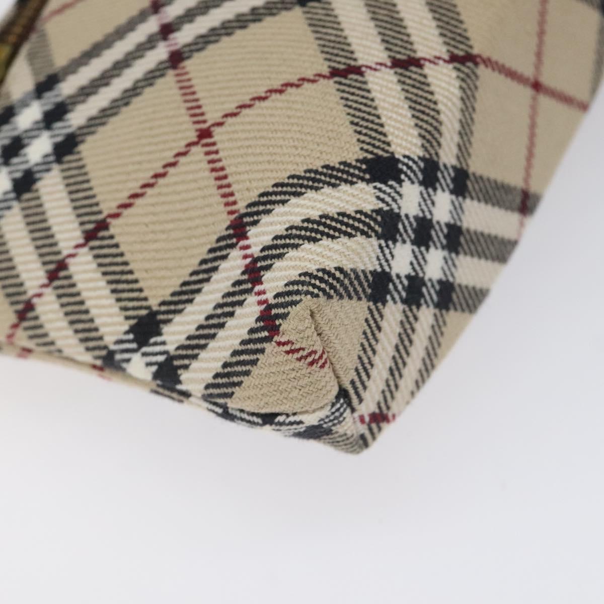 Burberry Nova Check Beige Canvas Clutch Bag (Pre-Owned)