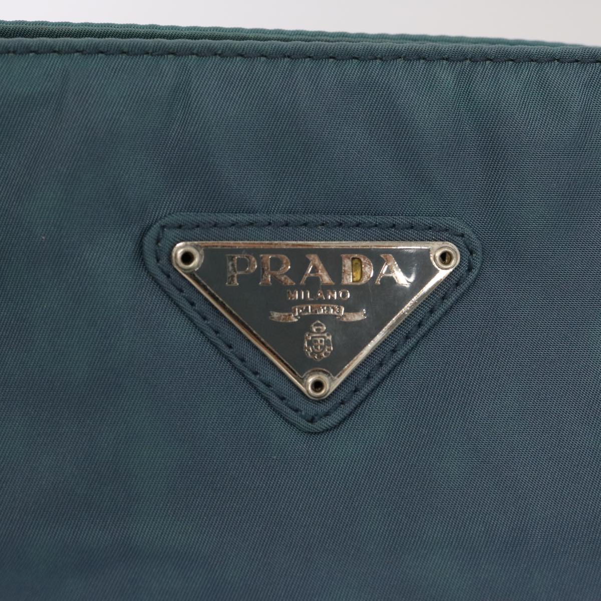 Prada Tessuto Blue Canvas Tote Bag (Pre-Owned)