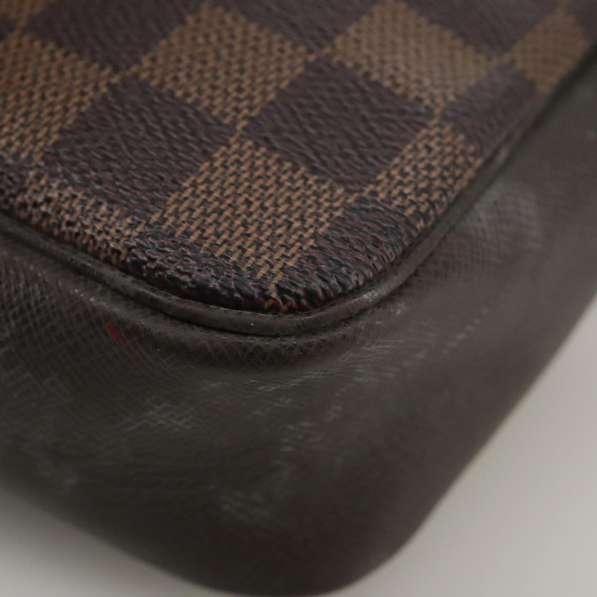 Louis Vuitton Trousse Makeup Brown Canvas Clutch Bag (Pre-Owned)