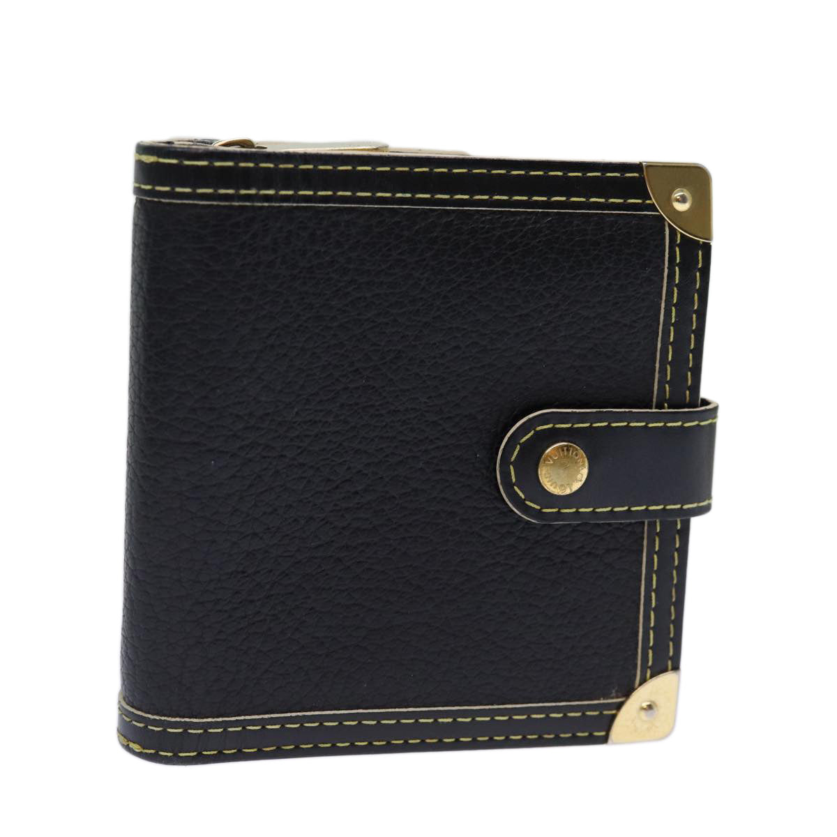 Louis Vuitton Suhari Black Leather Wallet (Pre-Owned)