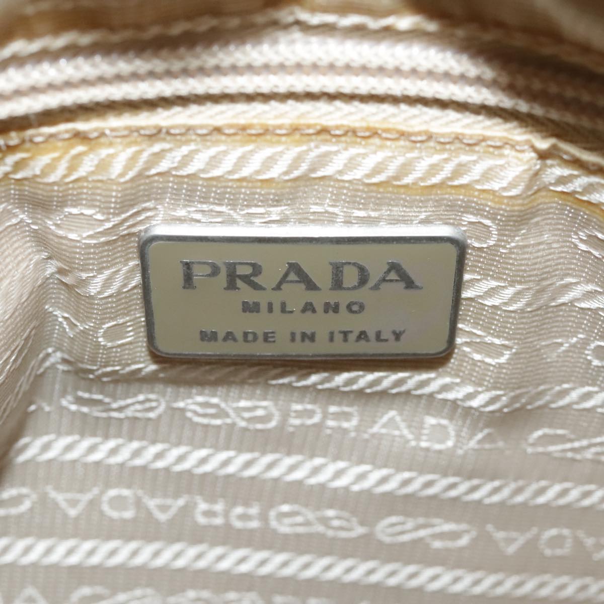 Prada White Patent Leather Tote Bag (Pre-Owned)