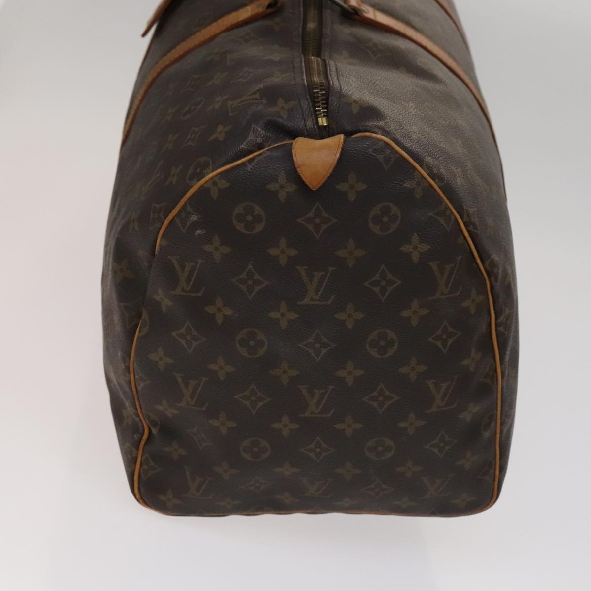 Louis Vuitton Keepall 55 Brown Canvas Travel Bag (Pre-Owned)
