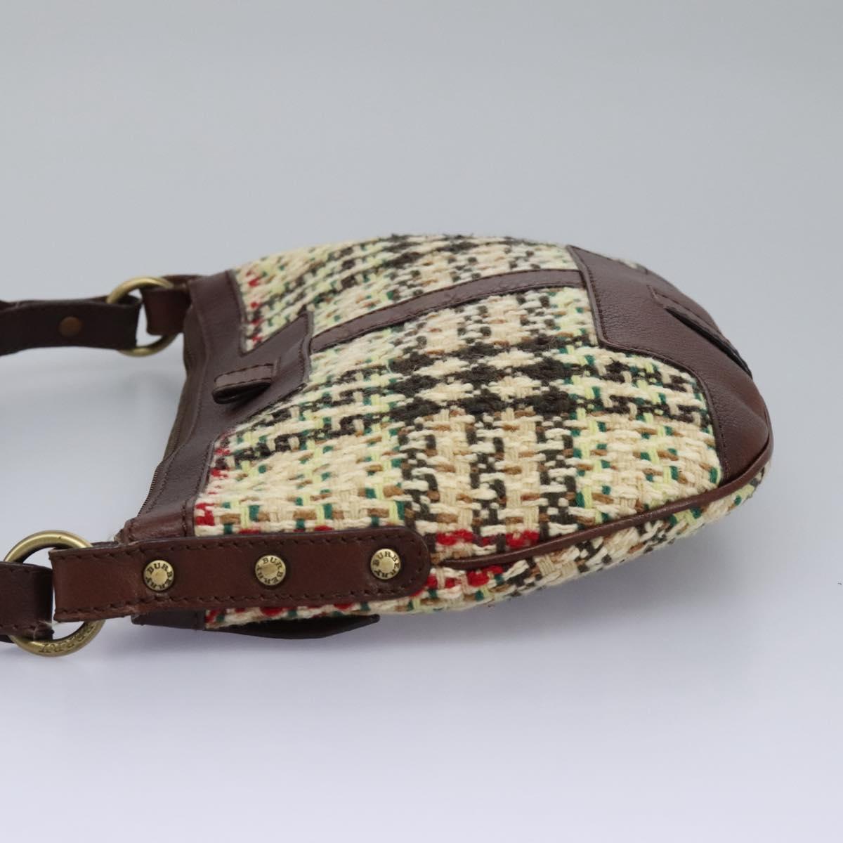 Burberry House Check Multicolour Tweed Shoulder Bag (Pre-Owned)