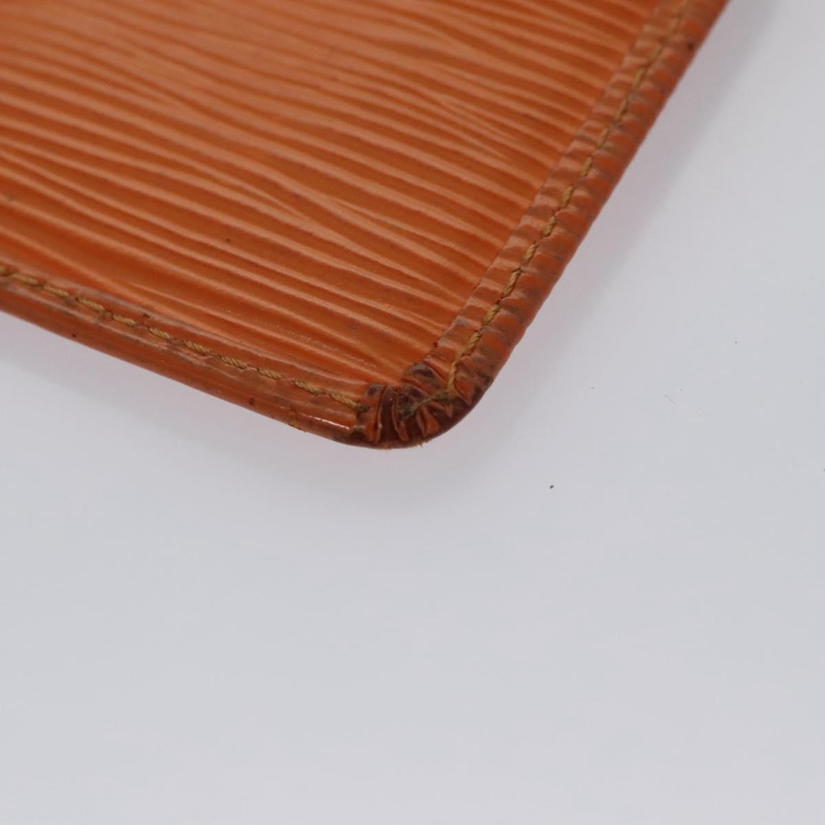 Louis Vuitton Pochette Clés Orange Leather Wallet (Pre-Owned)
