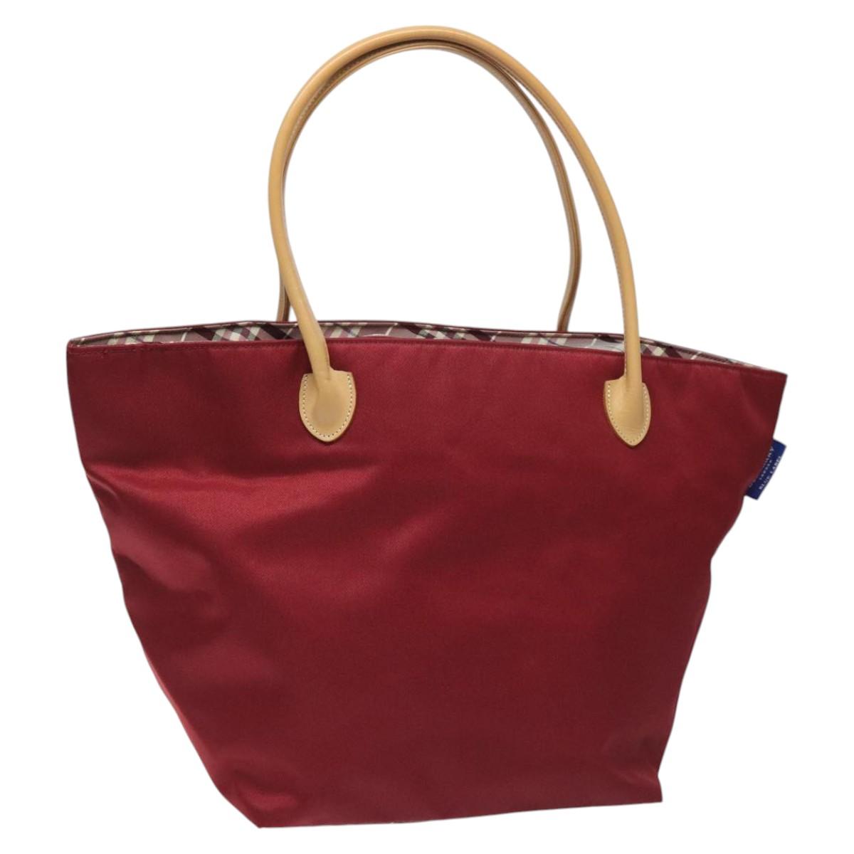 Burberry Blue Label Red Synthetic Tote Bag (Pre-Owned)