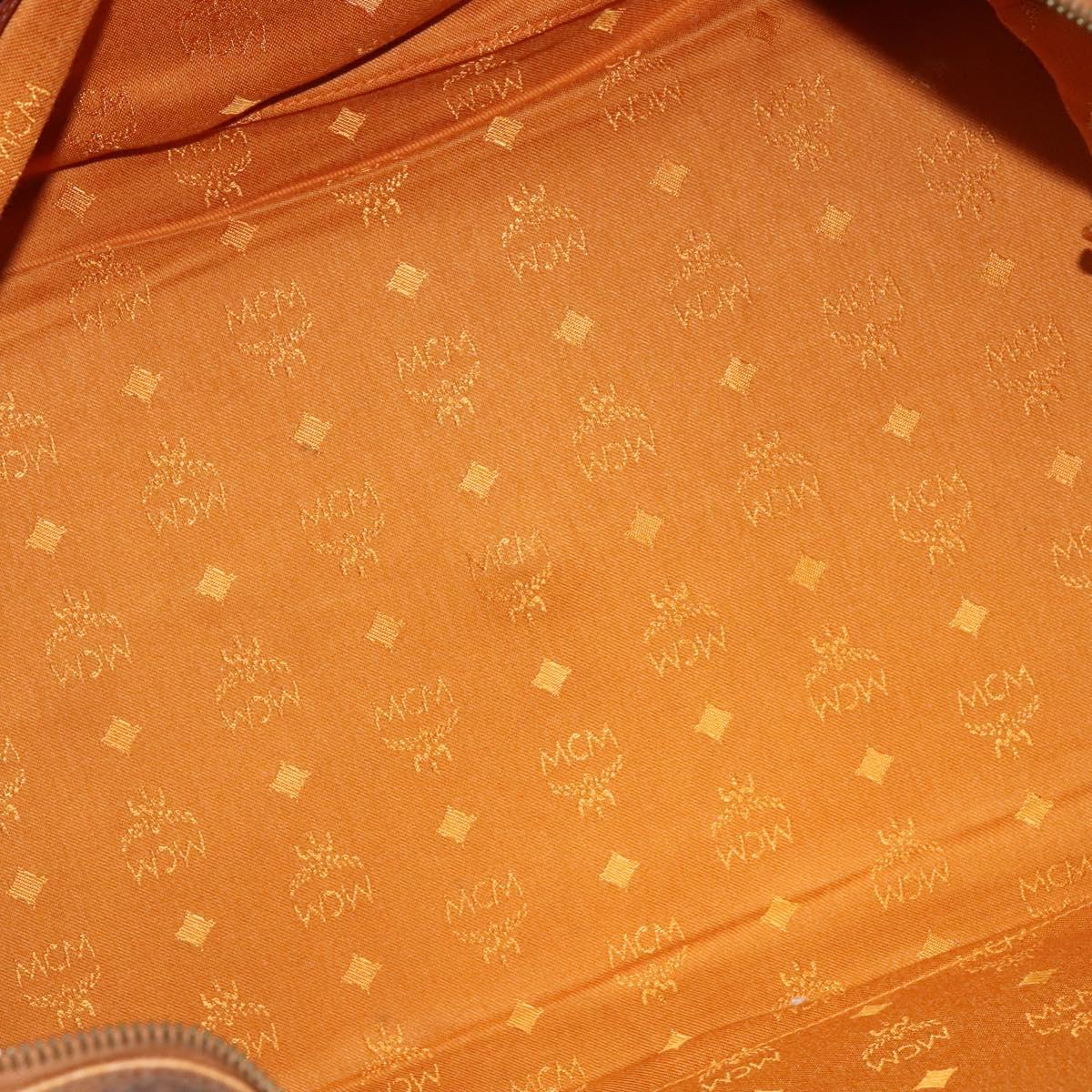 MCM Visetos Brown Canvas Travel Bag (Pre-Owned)