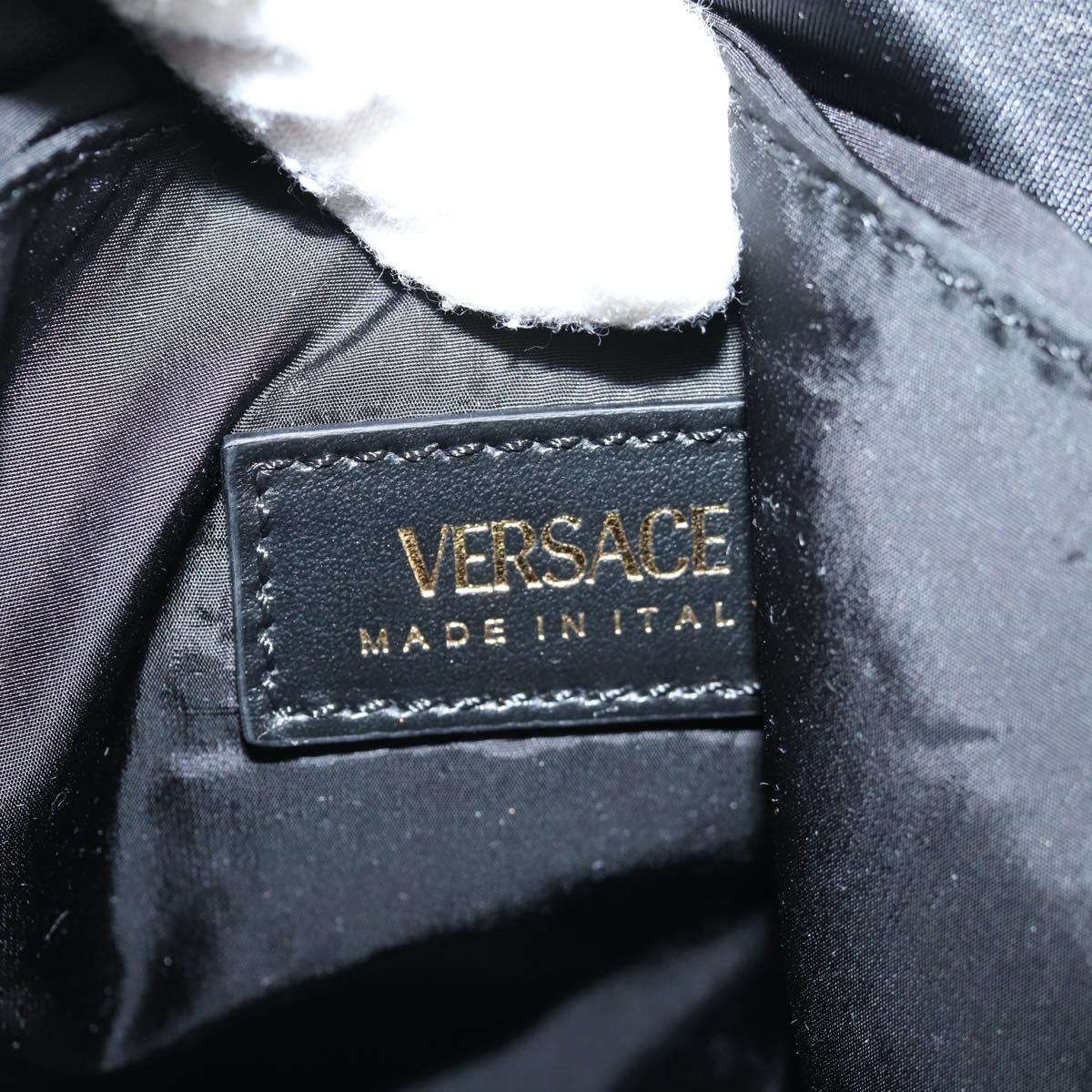 Versace Medusa Black Nylon Backpack Bag (Pre-Owned)