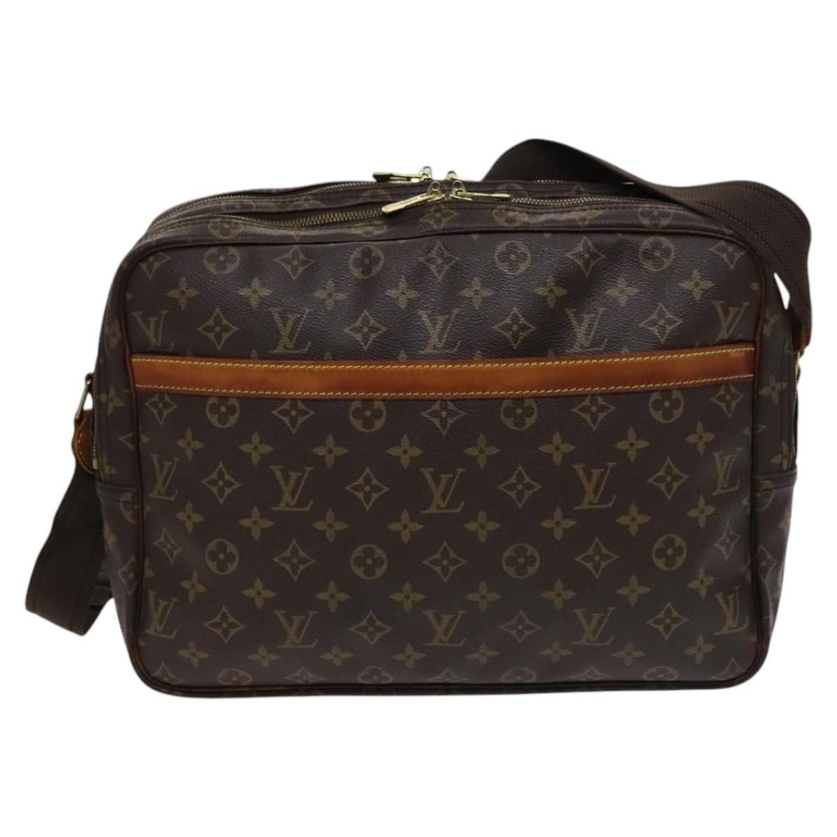 Louis Vuitton Reporter Brown Canvas Shoulder Bag (Pre-Owned)