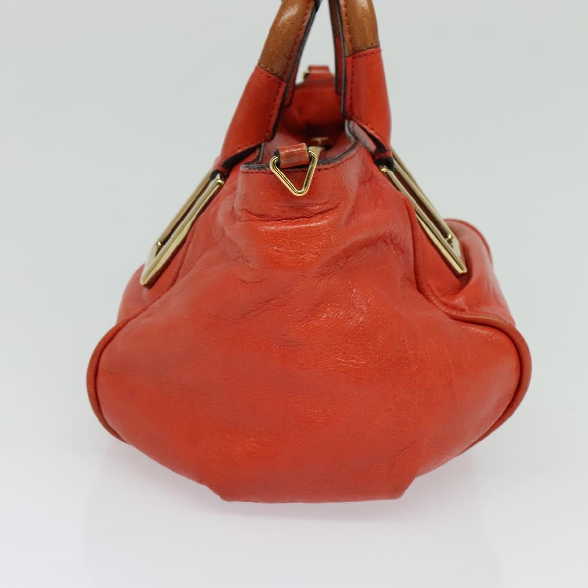 Chloé Ethel Orange Leather Handbag (Pre-Owned)