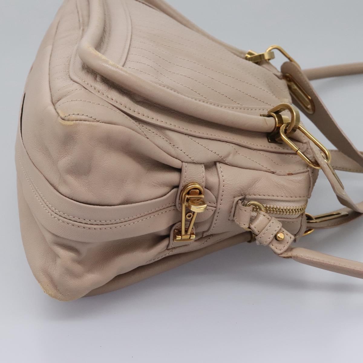 Chloé Paraty Beige Leather Handbag (Pre-Owned)