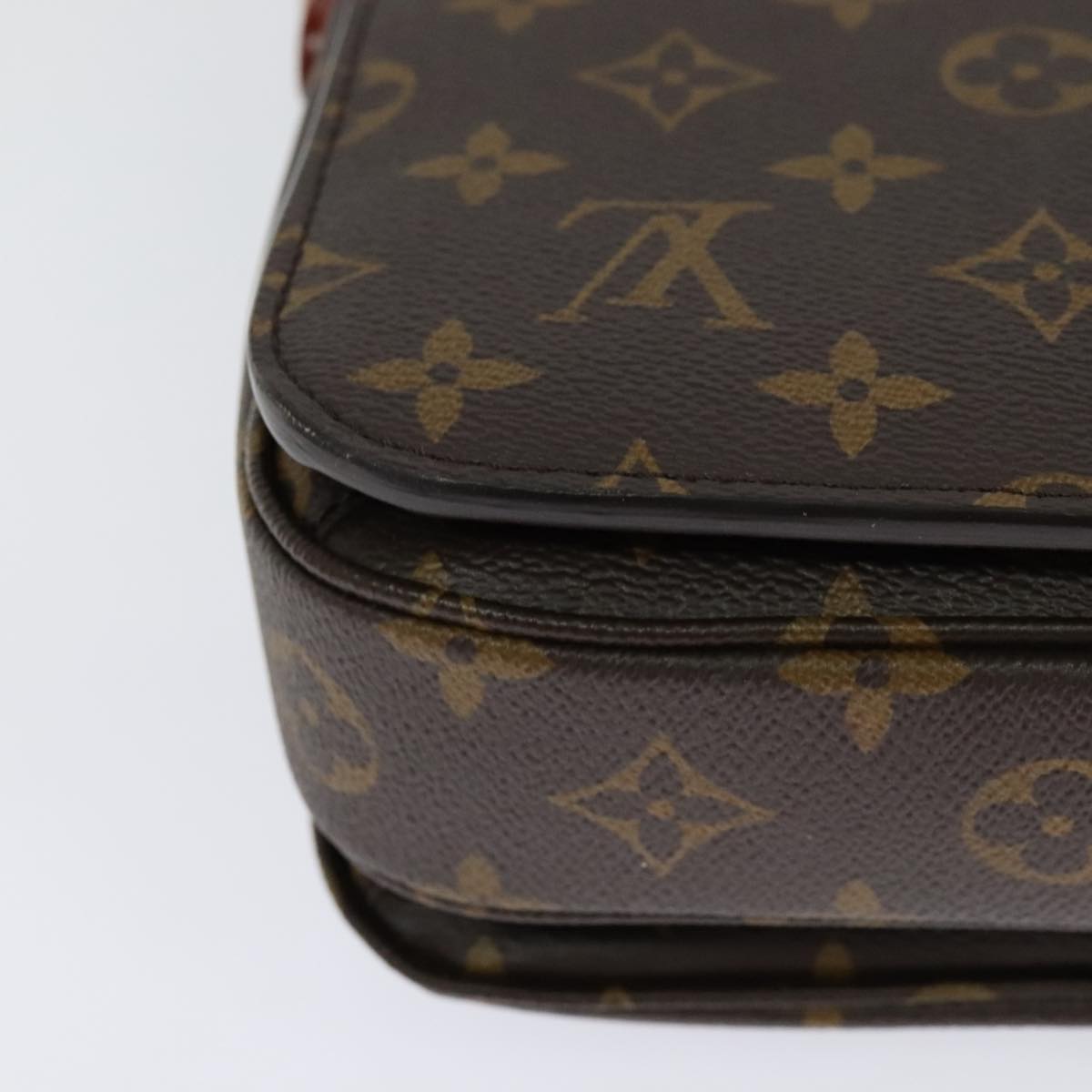 Louis Vuitton Pochette Metis Blue Canvas Handbag (Pre-Owned)
