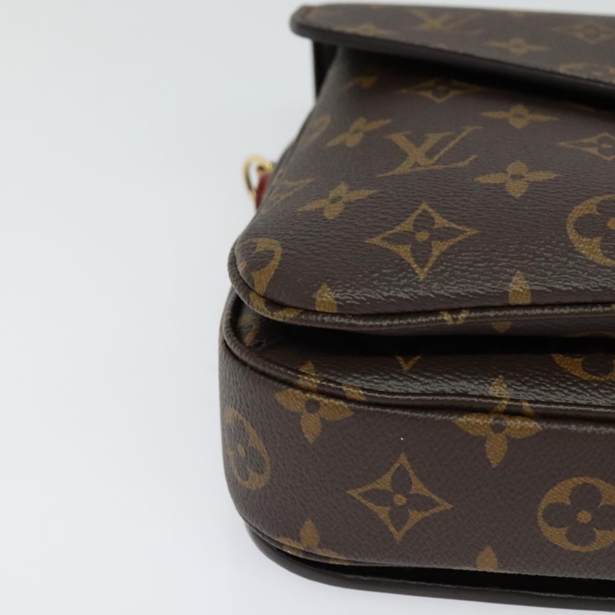 Louis Vuitton Pochette Metis Blue Canvas Handbag (Pre-Owned)