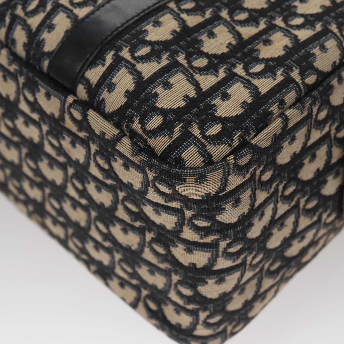 Dior Diorissimo Navy Canvas Handbag (Pre-Owned)