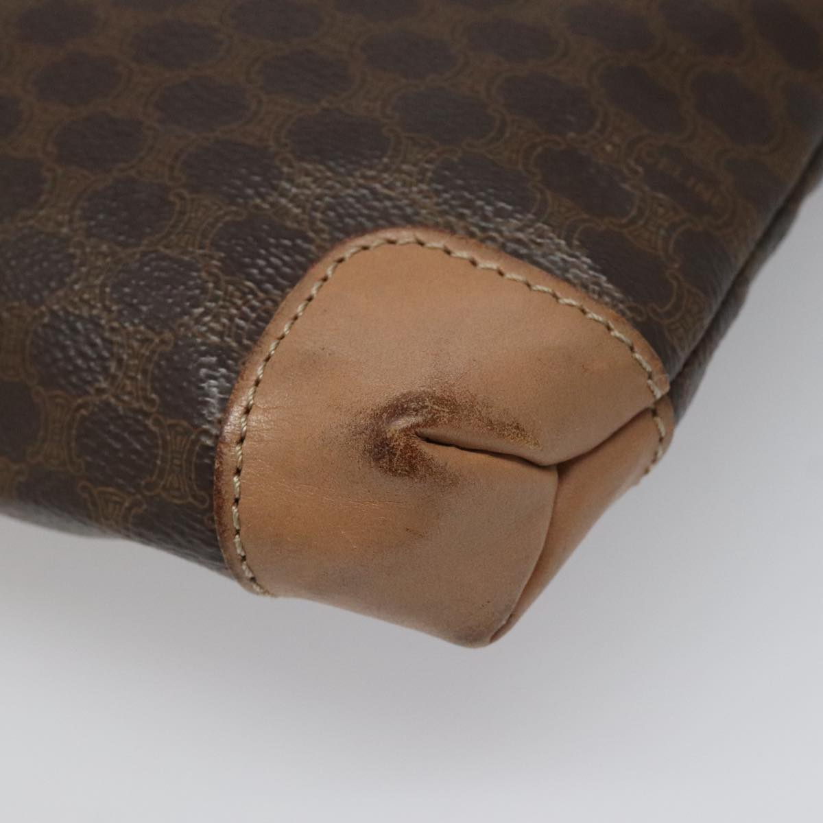 Céline Macadam Brown Canvas Handbag (Pre-Owned)