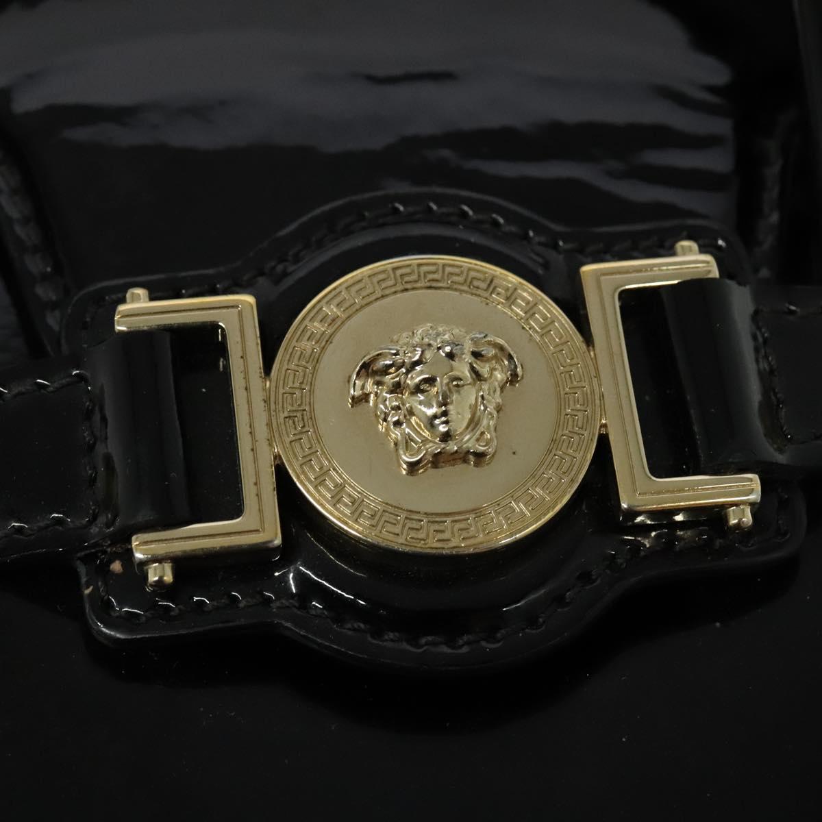 Versace Black Patent Leather Handbag (Pre-Owned)