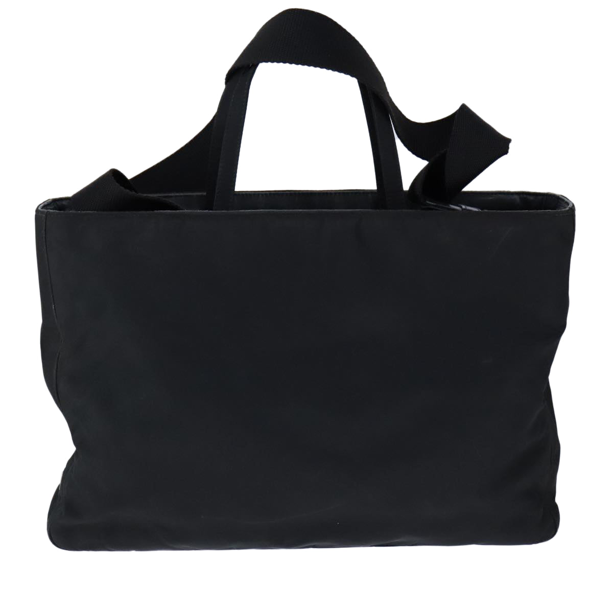 Prada Saffiano Black Synthetic Handbag (Pre-Owned)