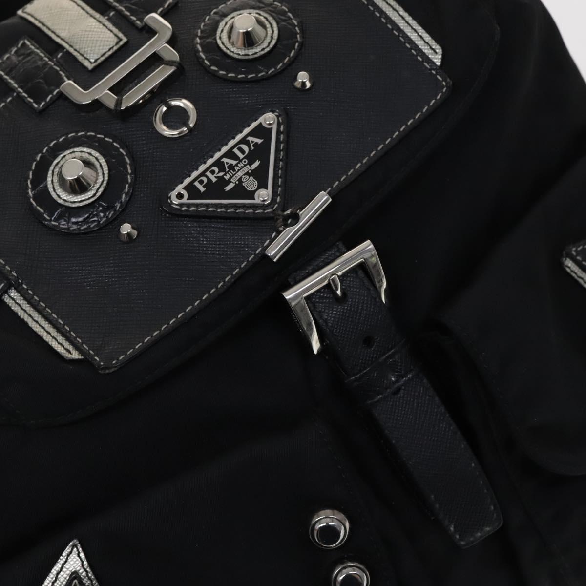 Prada Robot Black Synthetic Backpack Bag (Pre-Owned)