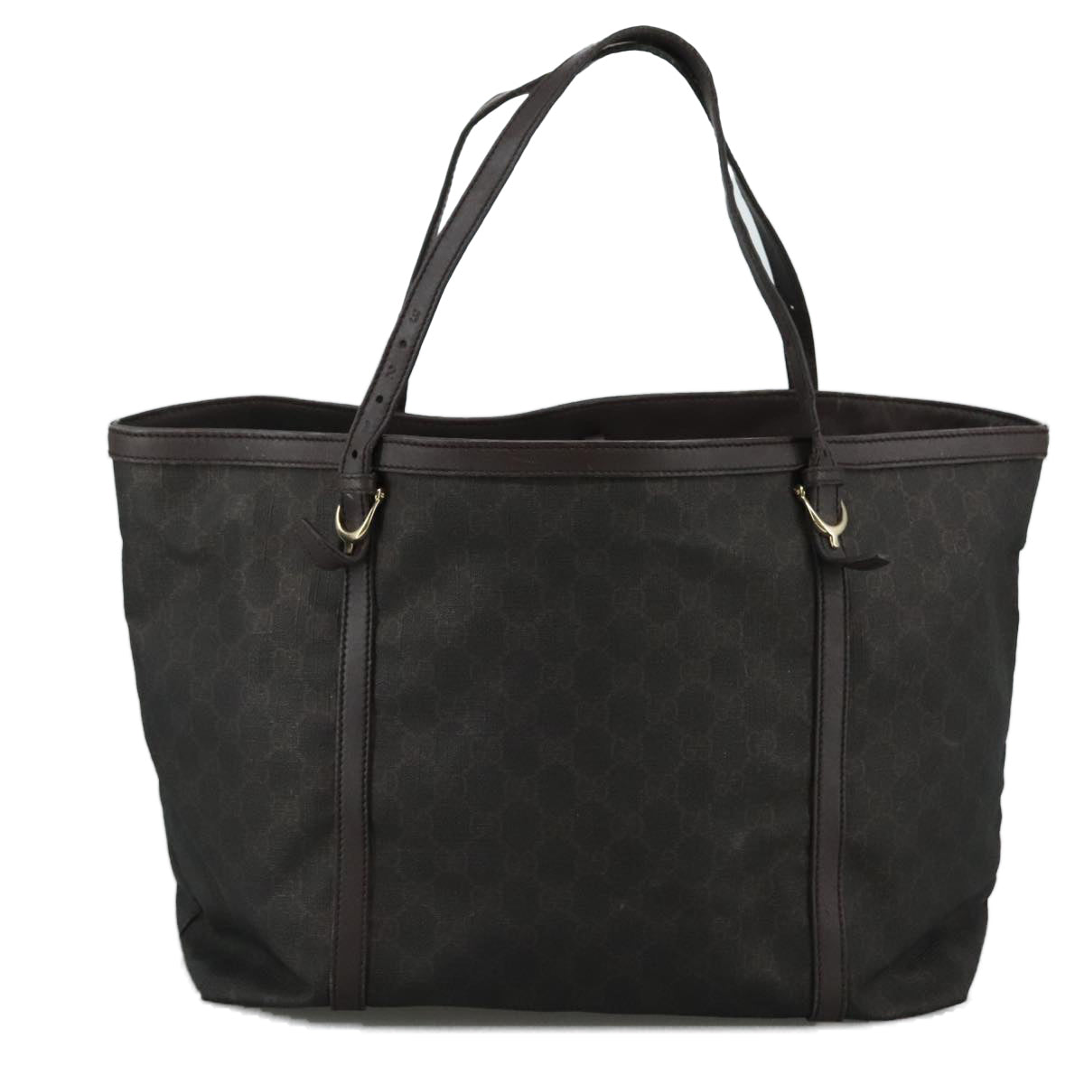 Gucci Gg Canvas Brown Canvas Tote Bag (Pre-Owned)
