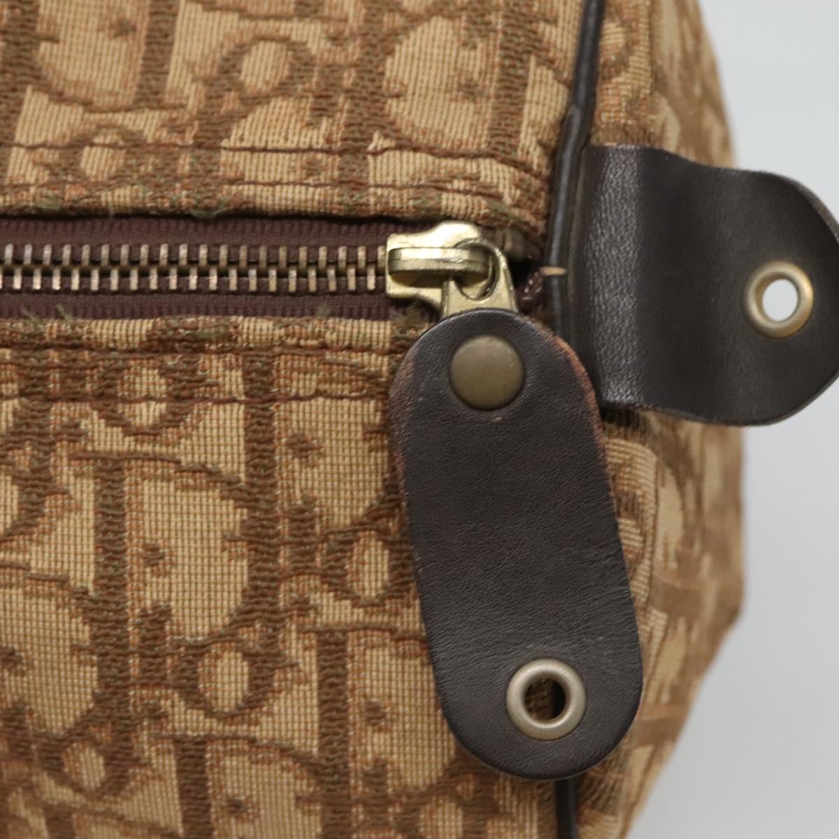 Dior Trotter Brown Canvas Travel Bag (Pre-Owned)
