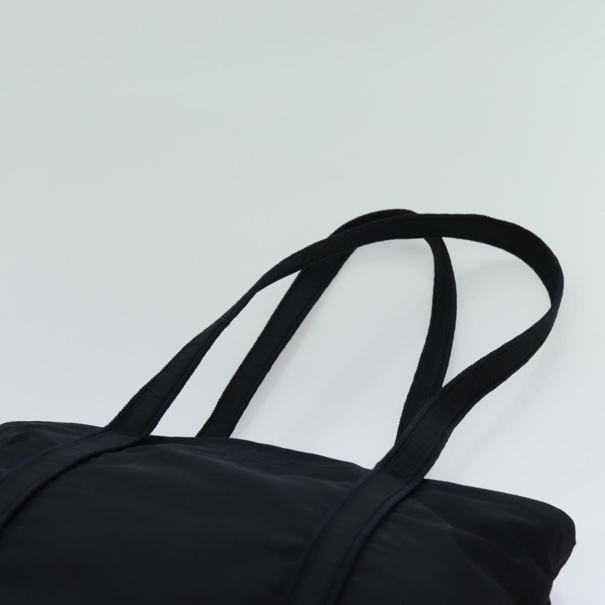 Prada Tessuto Black Synthetic Shoulder Bag (Pre-Owned)