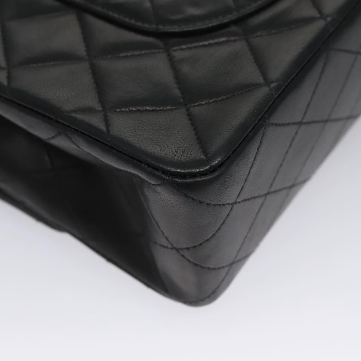 Chanel Timeless Black Leather Shoulder Bag (Pre-Owned)