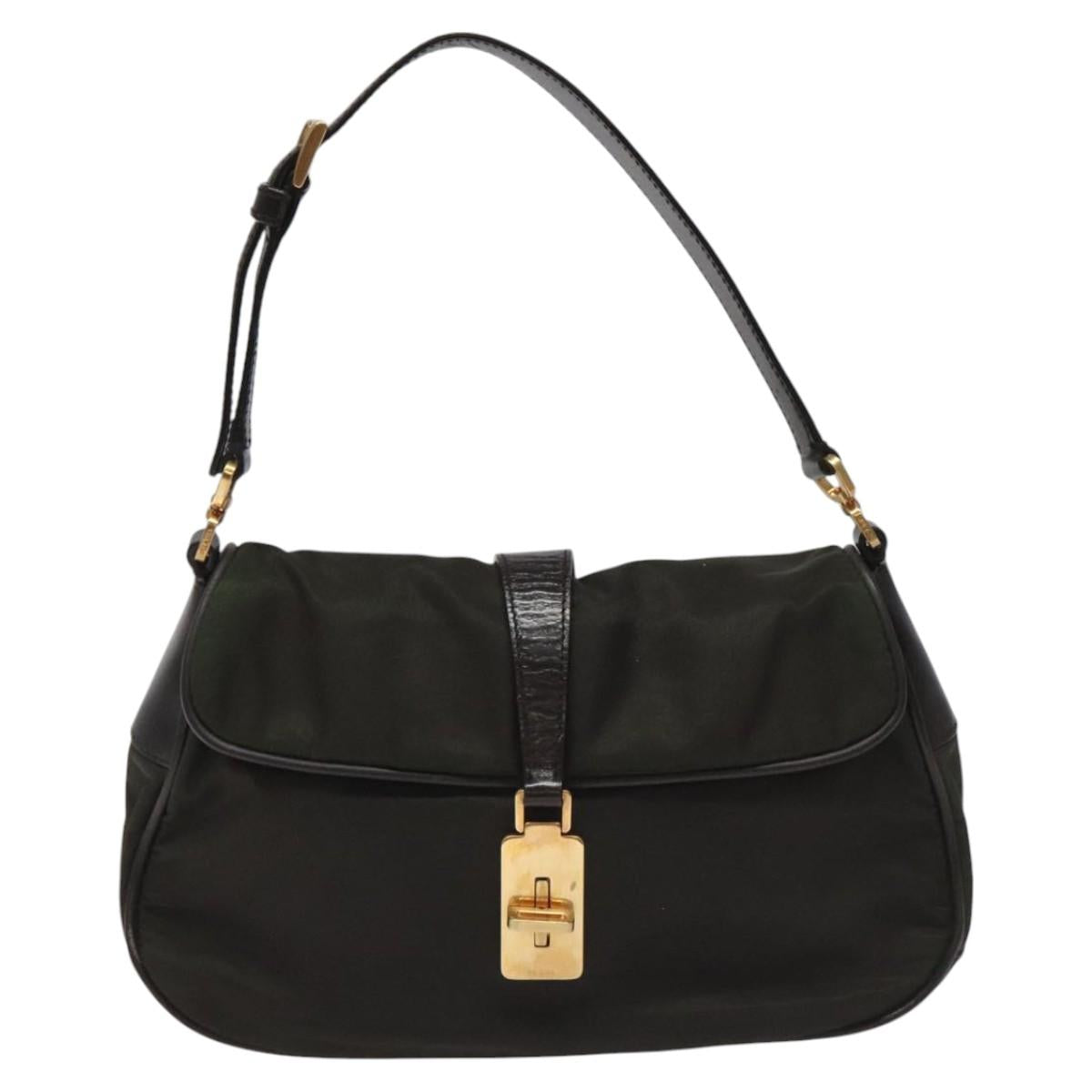 Prada Re-Nylon Green Synthetic Handbag (Pre-Owned)