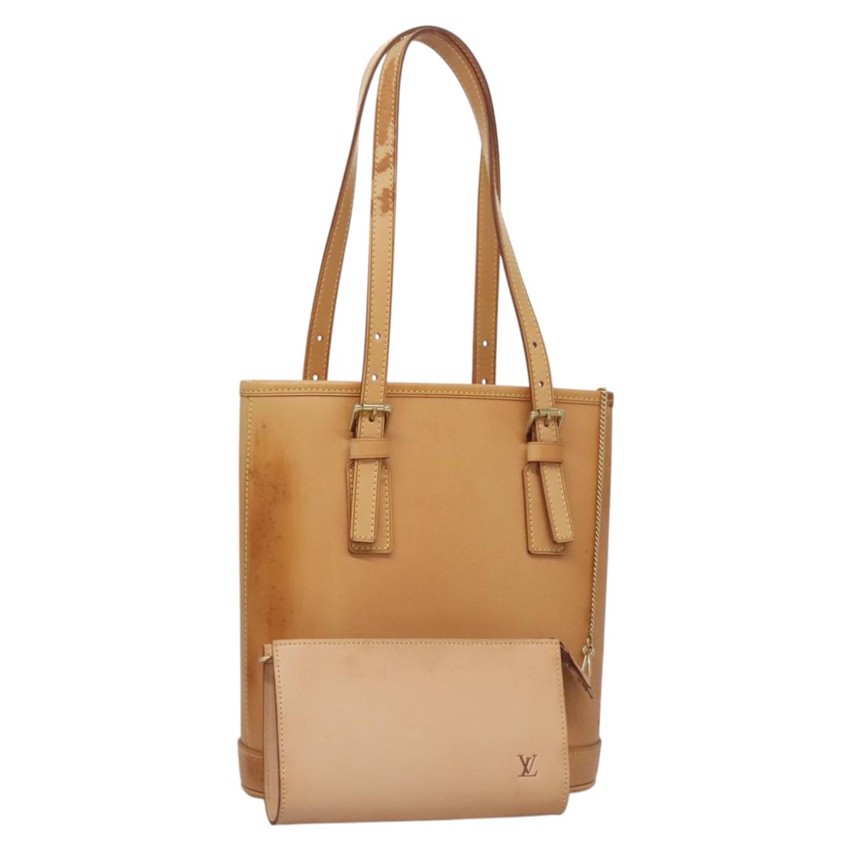 Louis Vuitton Bucket Beige Leather Tote Bag (Pre-Owned)