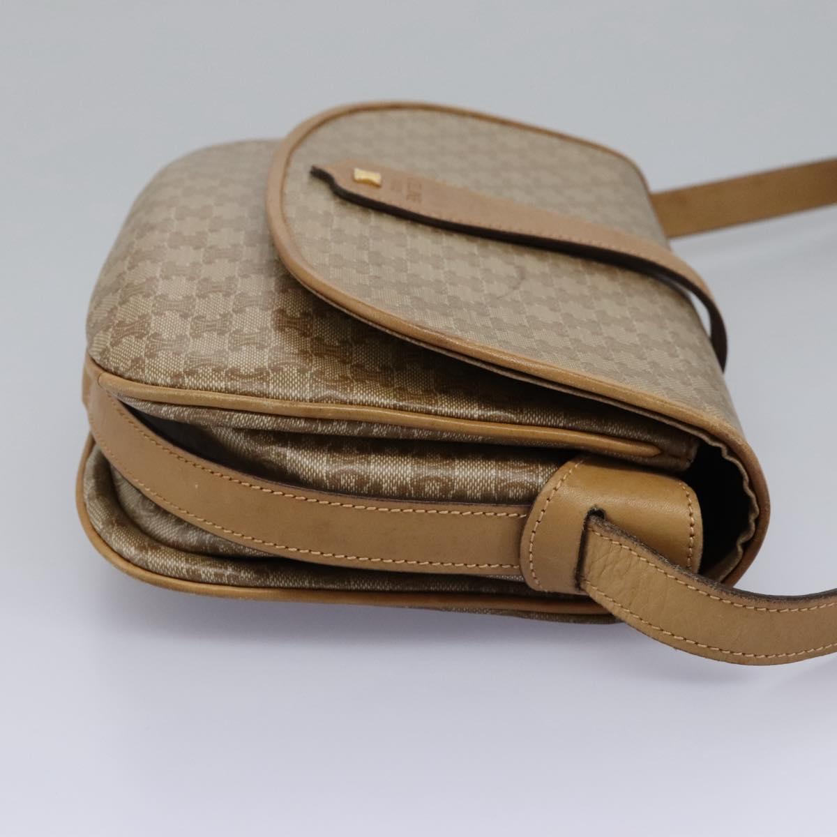 Céline Macadam Beige Canvas Shoulder Bag (Pre-Owned)